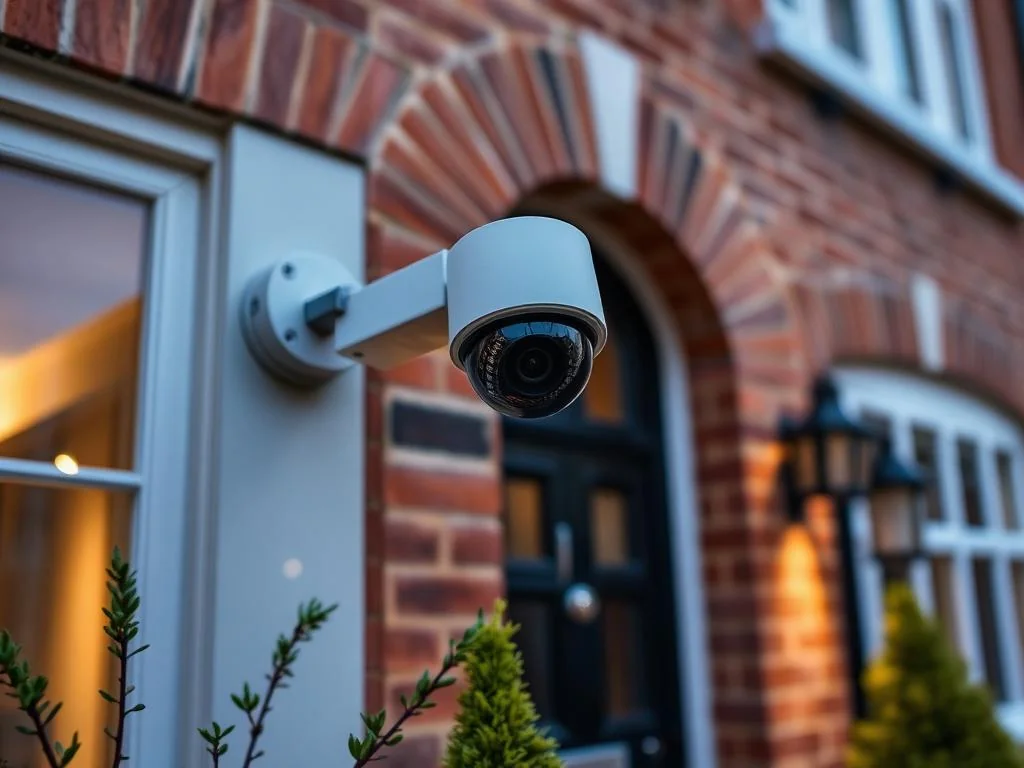 HD CCTV camera installation on UK residential property by VTPS
